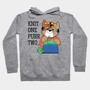 Knit One Purr Two Cat Hoodie